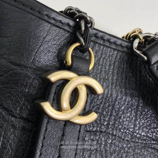 Chanel女包 98010# 埃及紐約系列 黑色小號 新款流浪包 香奈兒流浪包 香奈爾肩背包  djc2603
